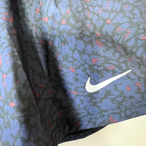 Nike Dri-FIT Running Shorts Women’s Small Blue Abstract Gym Athletic Lined NWT - Picture 4 of 8